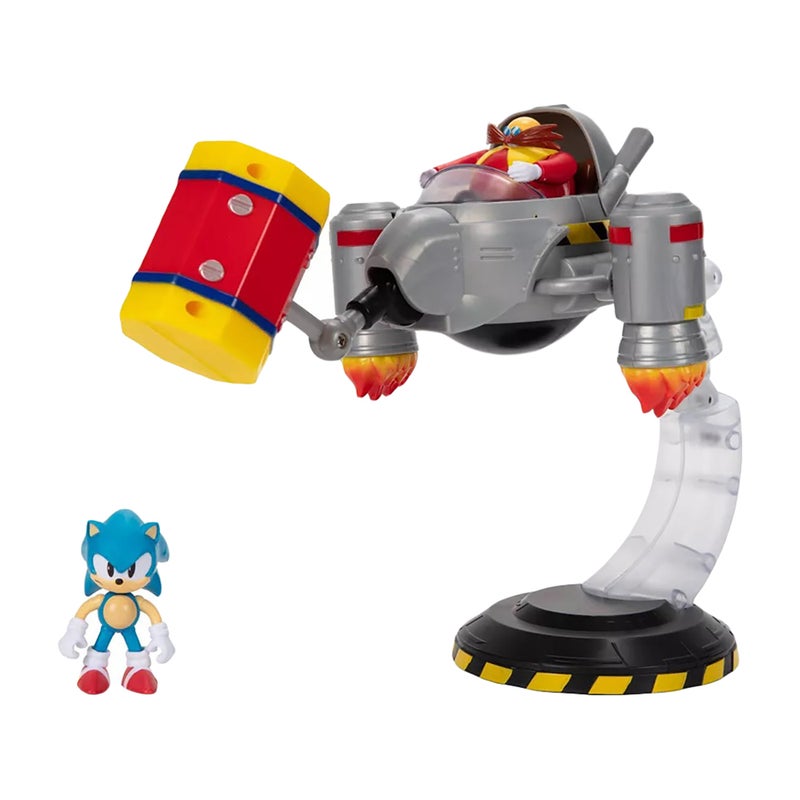 SONIC Jakks Pacific Sonic The Hedgehog and Dr. Eggman Battle Set (7 Pieces) - Image 2